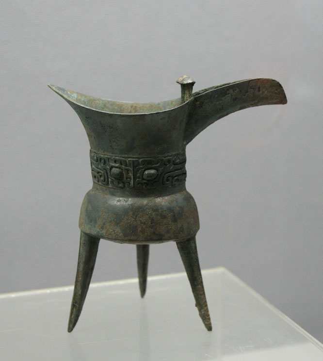 Chinese bronze drinking vessel 中国青铜爵酒器 - メルカリ